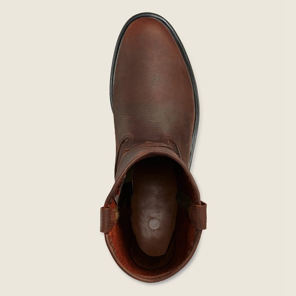 Red Wing Iş Botu Erkek - Supersole® - 11-Inch Soft Toe Pull-On - Koyu Kahverengi - 46GNUKIJL